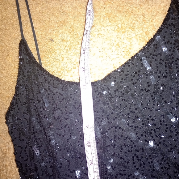 Stenay Black Sequins Gown - Floor Length, Size 8 - One of a Kind Beauty! - Picture 12 of 13